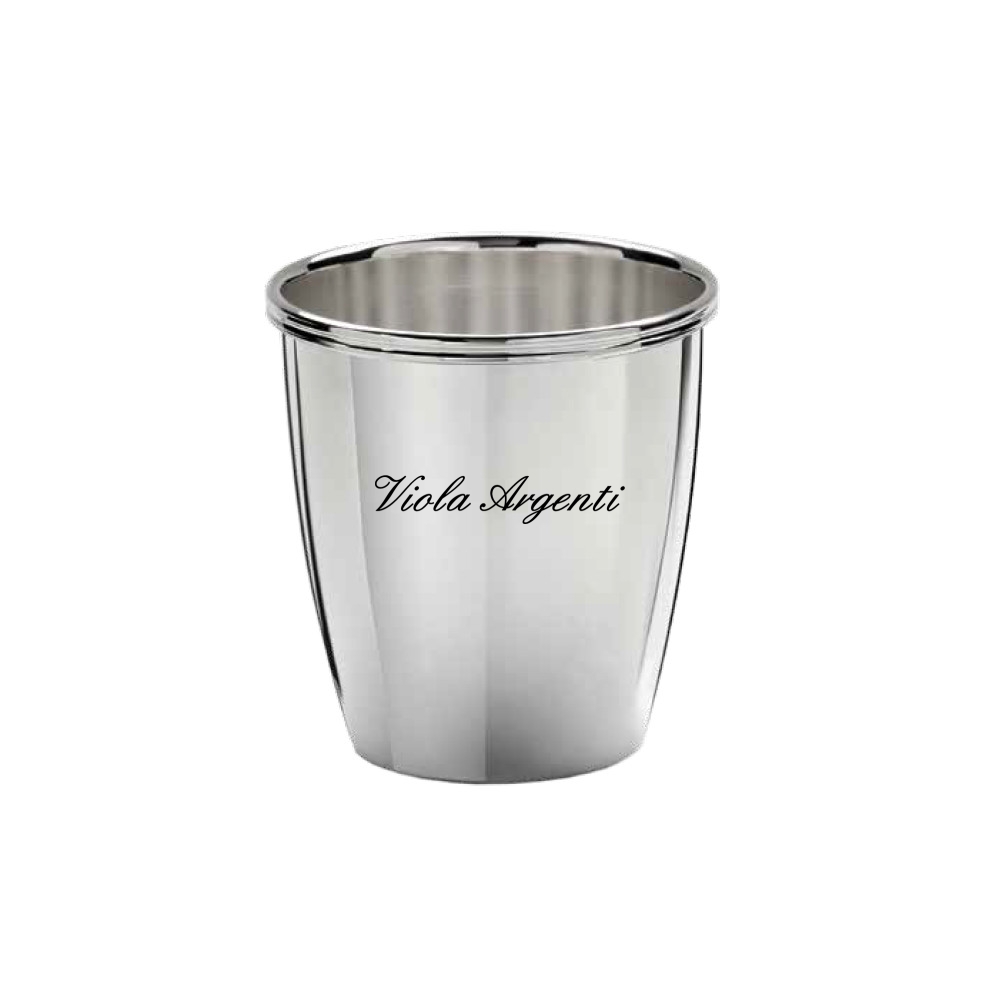 Bicchiere bimbo/a liscio di . Argento online