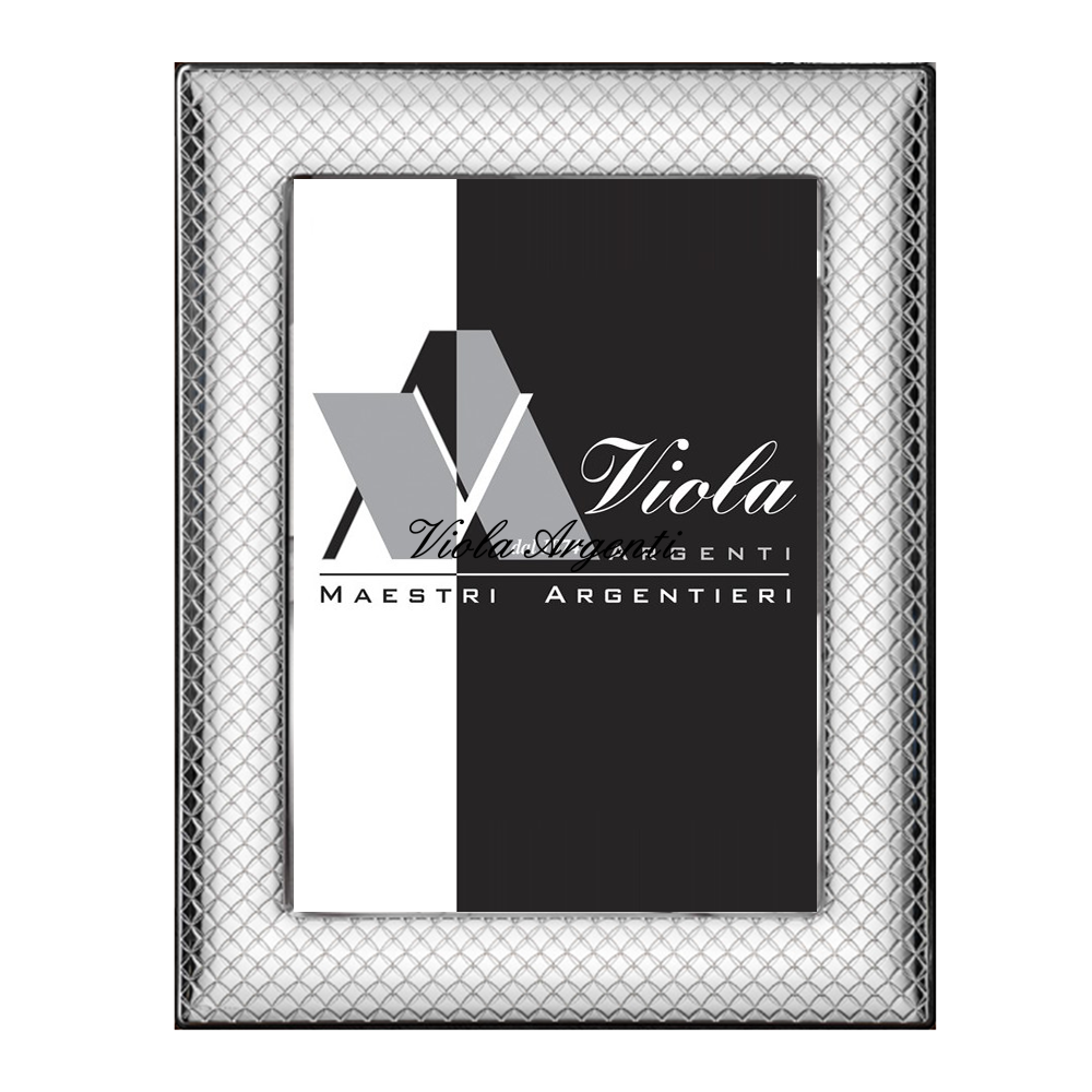 Cornice argento a quadretti di . Argento online