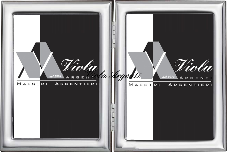 Cornice doppia fascia stretta liscia bombata di . Argento online