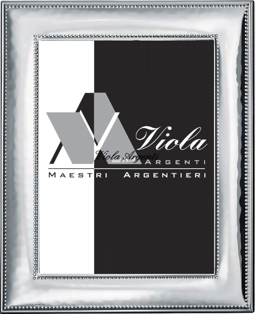 Cornice fascia alta martellata perlè di . Argento online