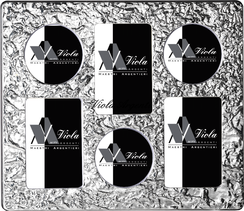 Cornice multipla carta riso di . Argento online