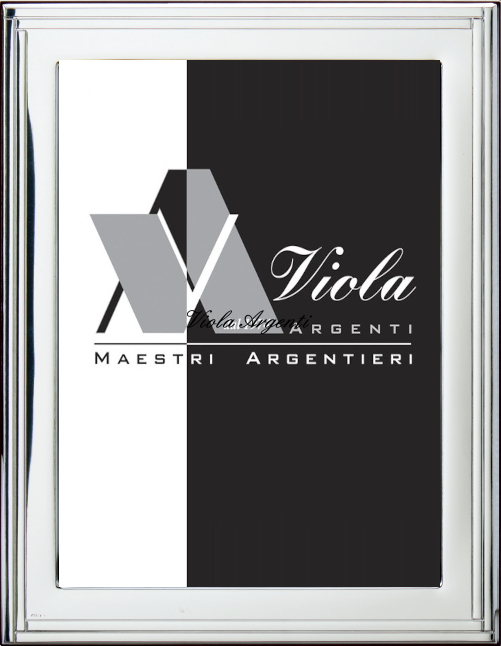 Cornice singola e doppia liscia due righe di . Argento online