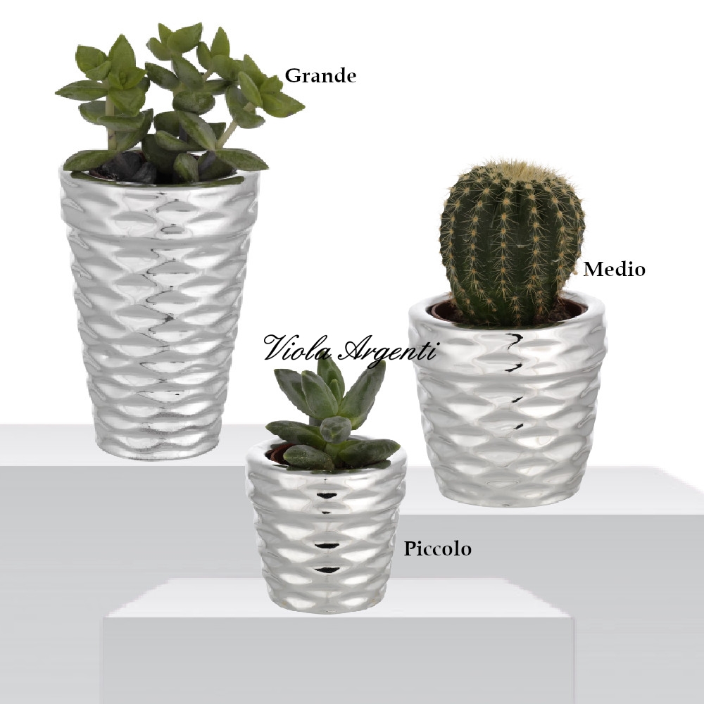 Portavaso tondo fesoni di . Argento online