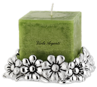 Portacandela margherita verde