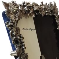 Cornice argento con uva - 5