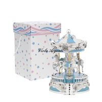 Giostra scalini azzurra cavalli - 3