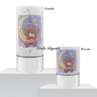Lampada azzurra luna orsetto