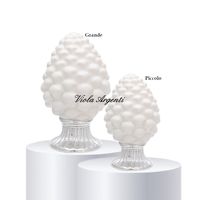 Scultura pigna bianca