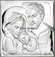 Quadro quadrato sacra famiglia
