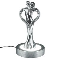 Lampada coppia in un abbraccio a forma di cuore