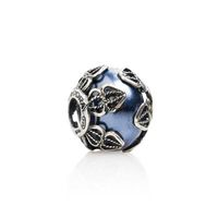 Charm ricami in filigrana blu notte