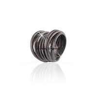 Anello in argento brunito
