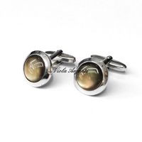 Gemelli tondi con madreperla in argento 925