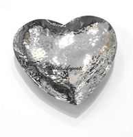 Piattino cuore martellato