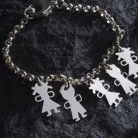 Esempio di bracciale rolò con elementi ibamboli Myfamily