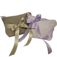 Pochette portaconfetti verde con zip - 2