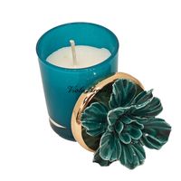 Candela anemone verde in porcellana