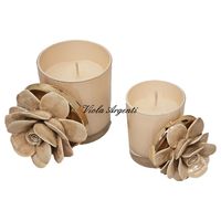 Candela rosa di maggio porcellana avorio - 4