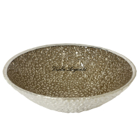 Ciotola decorativa dai riflessi champagne - 17 cm - 1