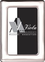 Cornice argento liscia