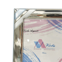 Cornice portafoto bimbo in argento laminato - 4
