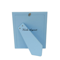 Cornice portafoto bimbo in argento laminato - 5