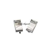 Gemelli argento rettangolari con Swarovski