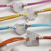 Ciondolo Cuore con pav&egrave; di cristalli
