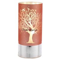 Lampada notte rosa albero della vita