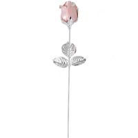 Rosa bocciolo grande 9 petali stelo lungo - 4
