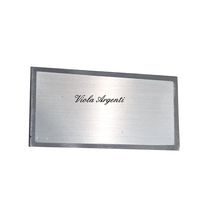 Targhetta argento personalizzabile