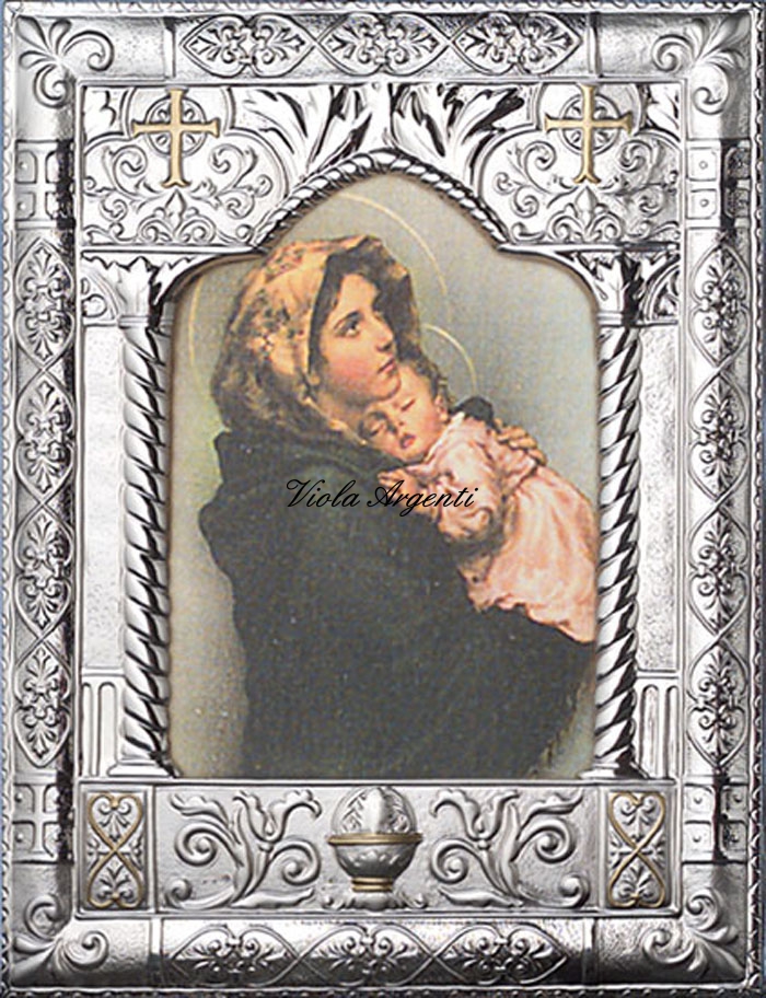 Icona Madonna del Ferruzzi Bizantina di . Argento online