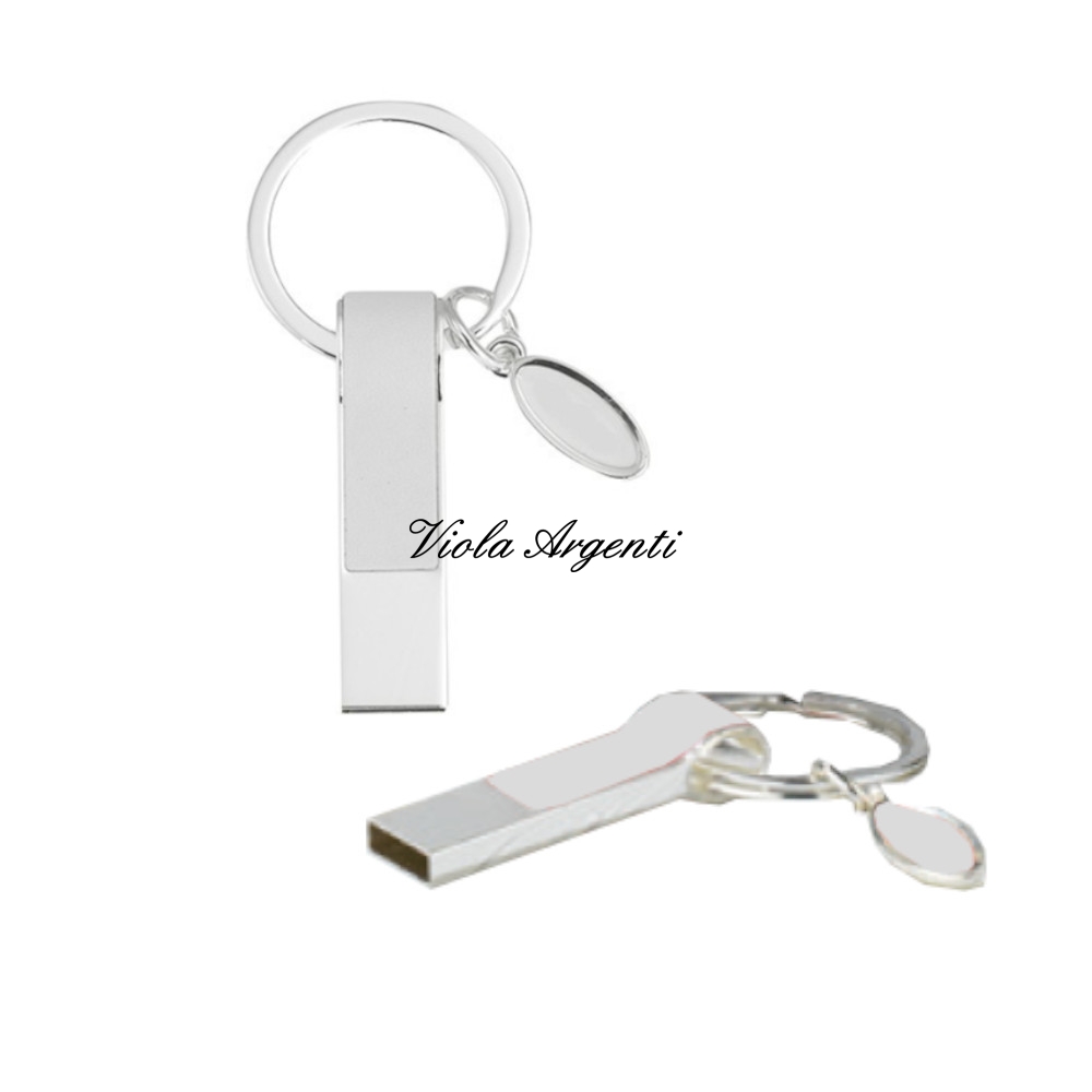 Portachiavi usb bianco di . Argento online