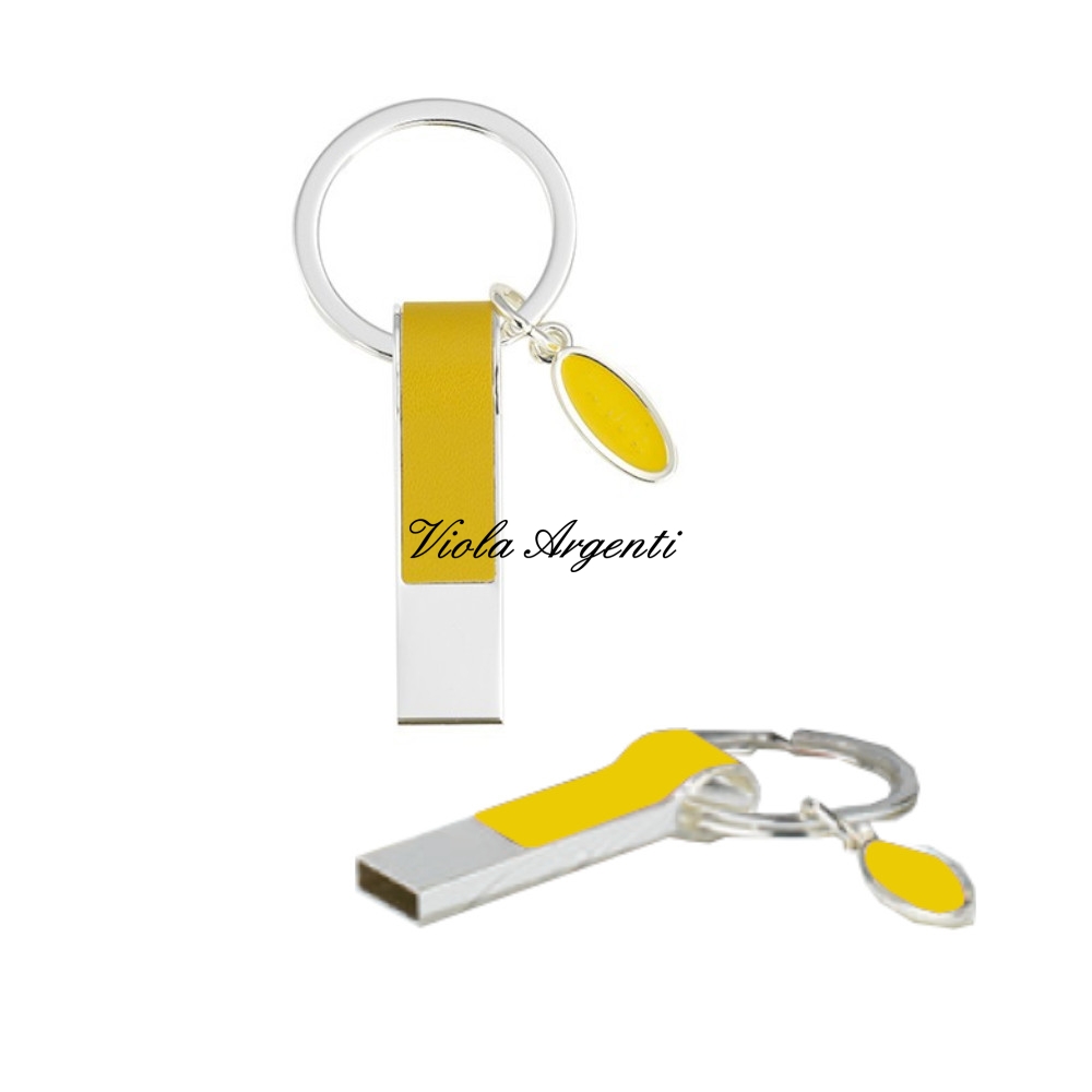 Portachiavi usb giallo di . Argento online