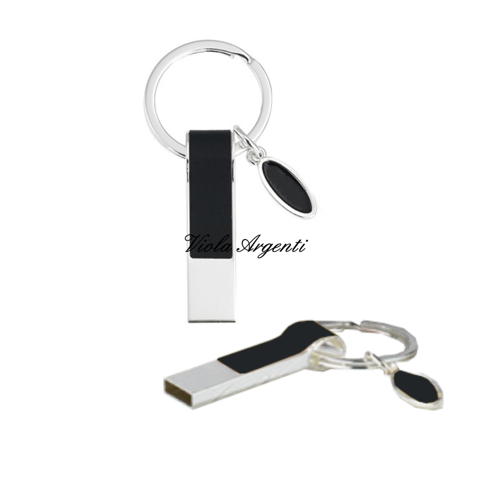 Portachiavi usb nero di . Argento online
