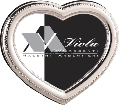 Cornice cuore perline di . Argento online