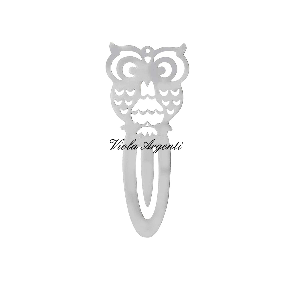 Segnalibro gufo di . Argento online
