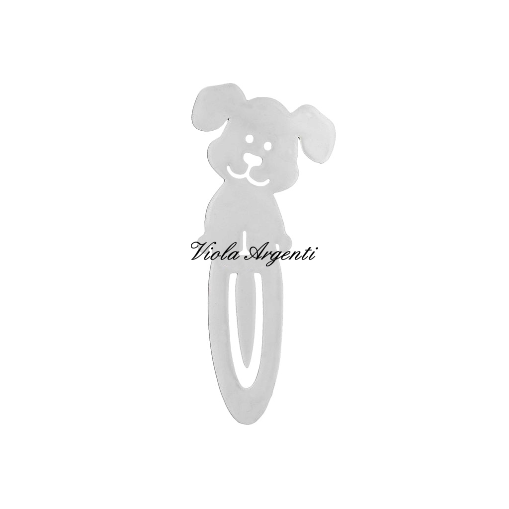 Segnalibro cane di . Argento online