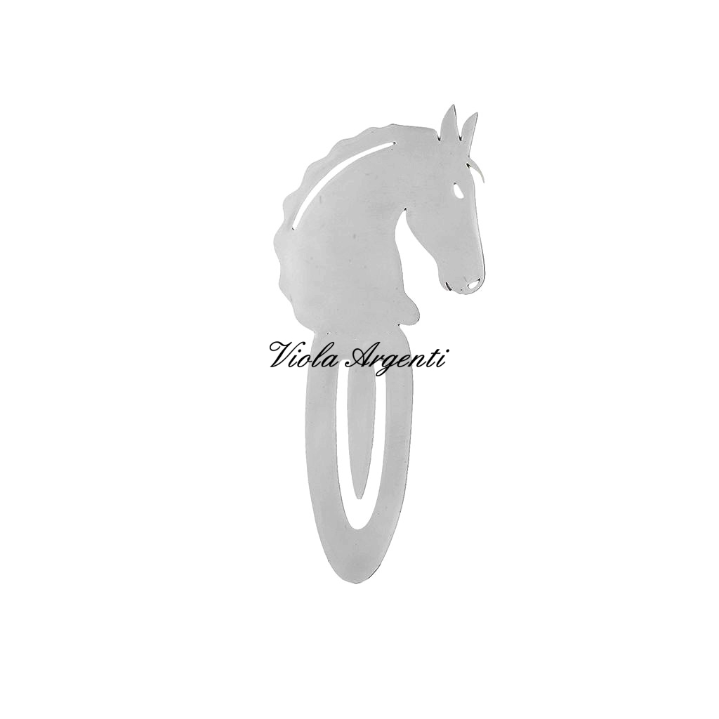 Segnalibro cavallo di . Argento online