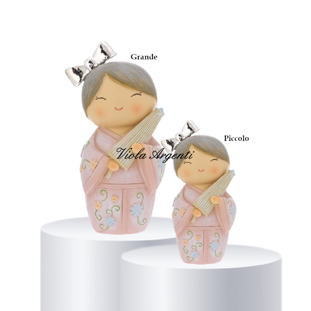 Profumatore kokeshi con ombrello di . Argento online