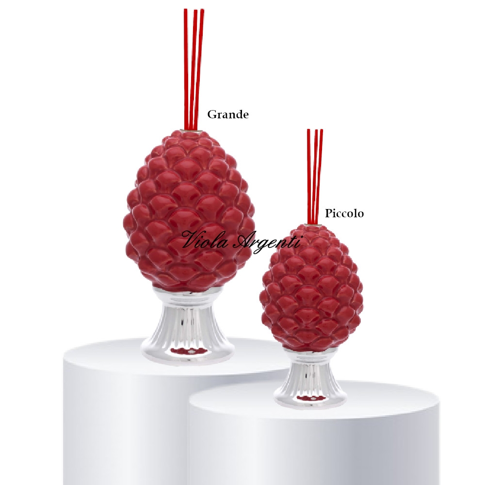 Profumatore pigna rossa di . Argento online