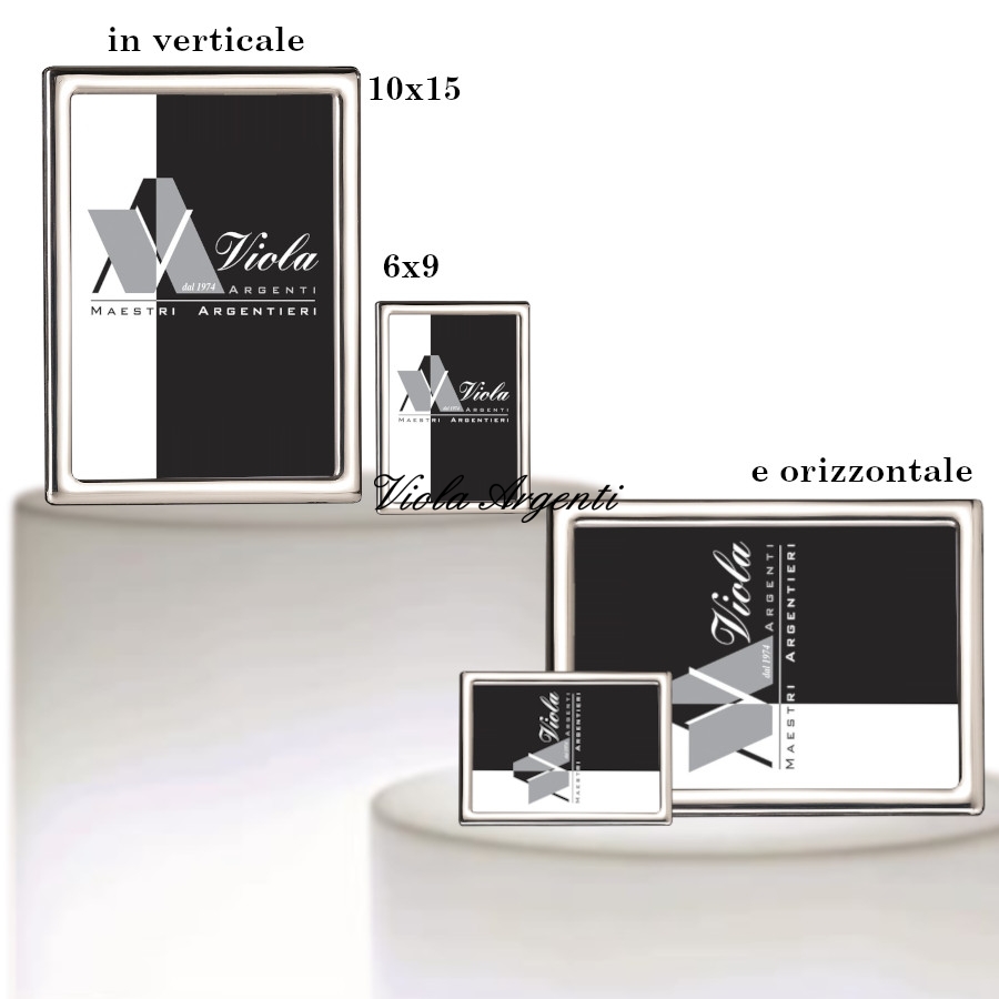 Cornice fascia stretta liscia bombata lucida di . Argento online