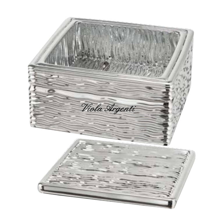 Scatola elegance onde di . Argento online