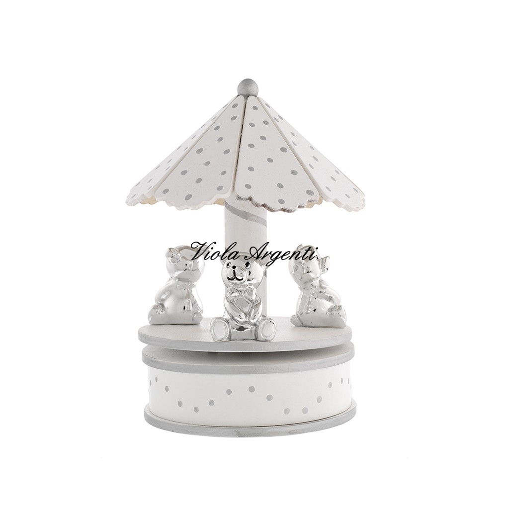 Giostra bianco orsetto di . Argento online
