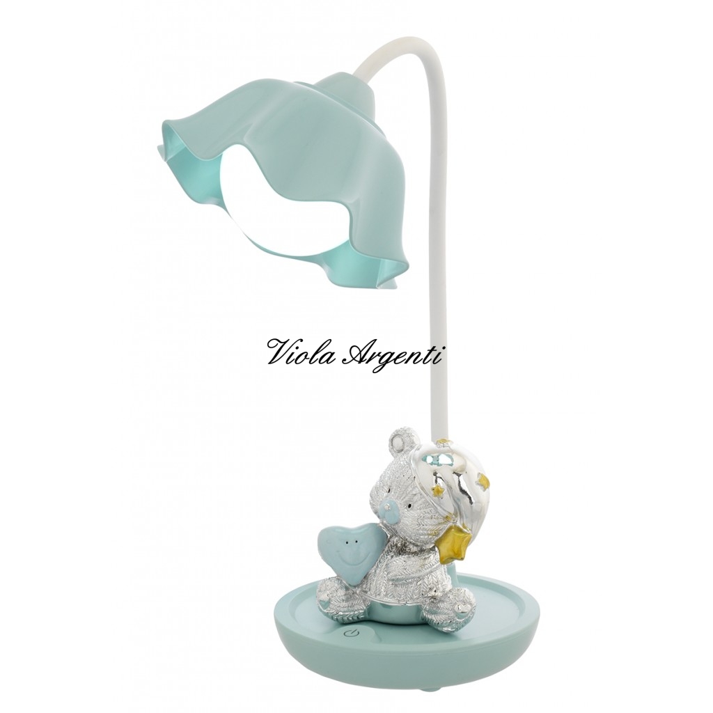 Lampada led e touch orsetto verde acqua di . Argento online