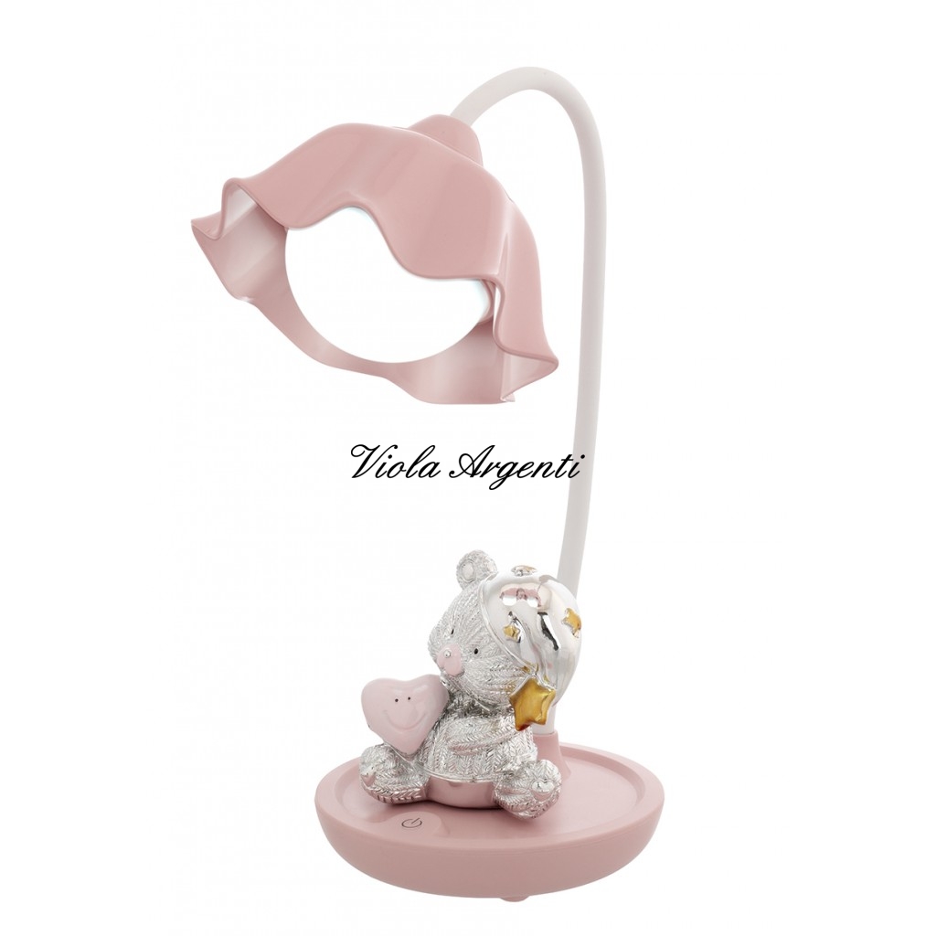 Lampada led e touch orsetto rosa di . Argento online