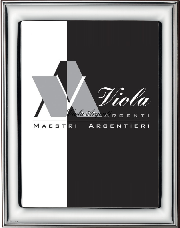 Cornice argento 999 liscia con riga di . Argento online
