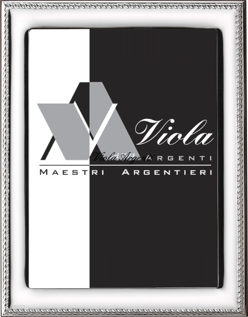 Cornice liscia bordo corda di . Argento online