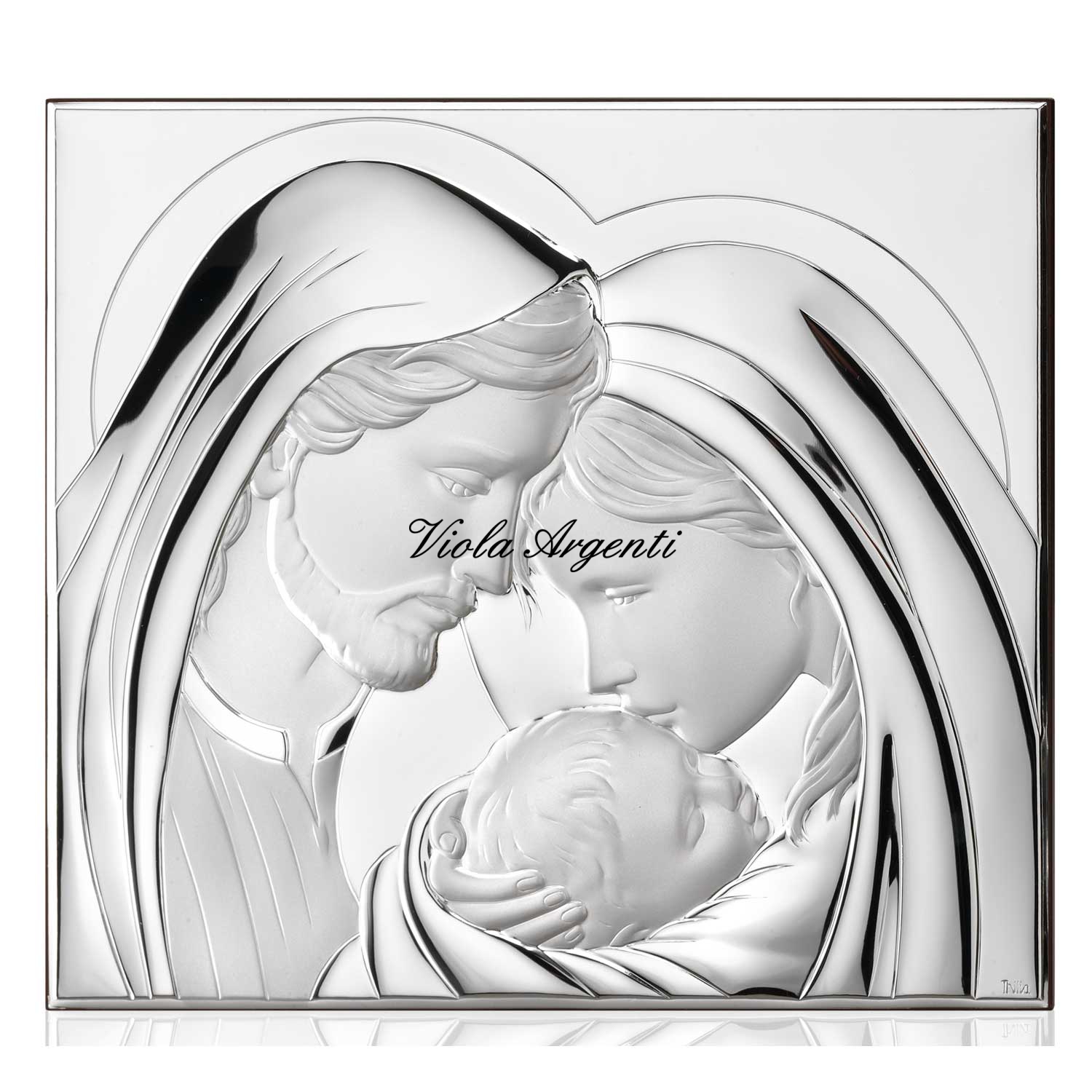 Quadro Sacra Famiglia in argento di . Argento online