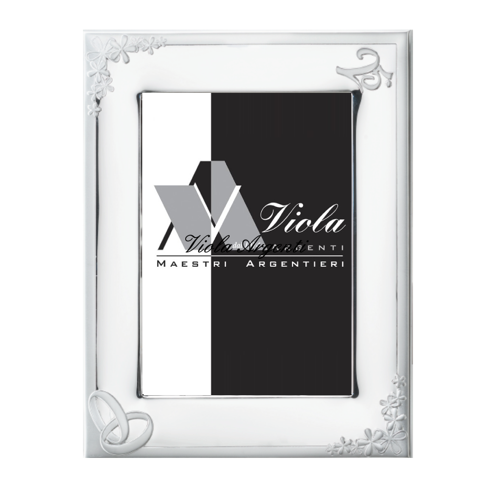 Cornice 25° fiori di . Argento online